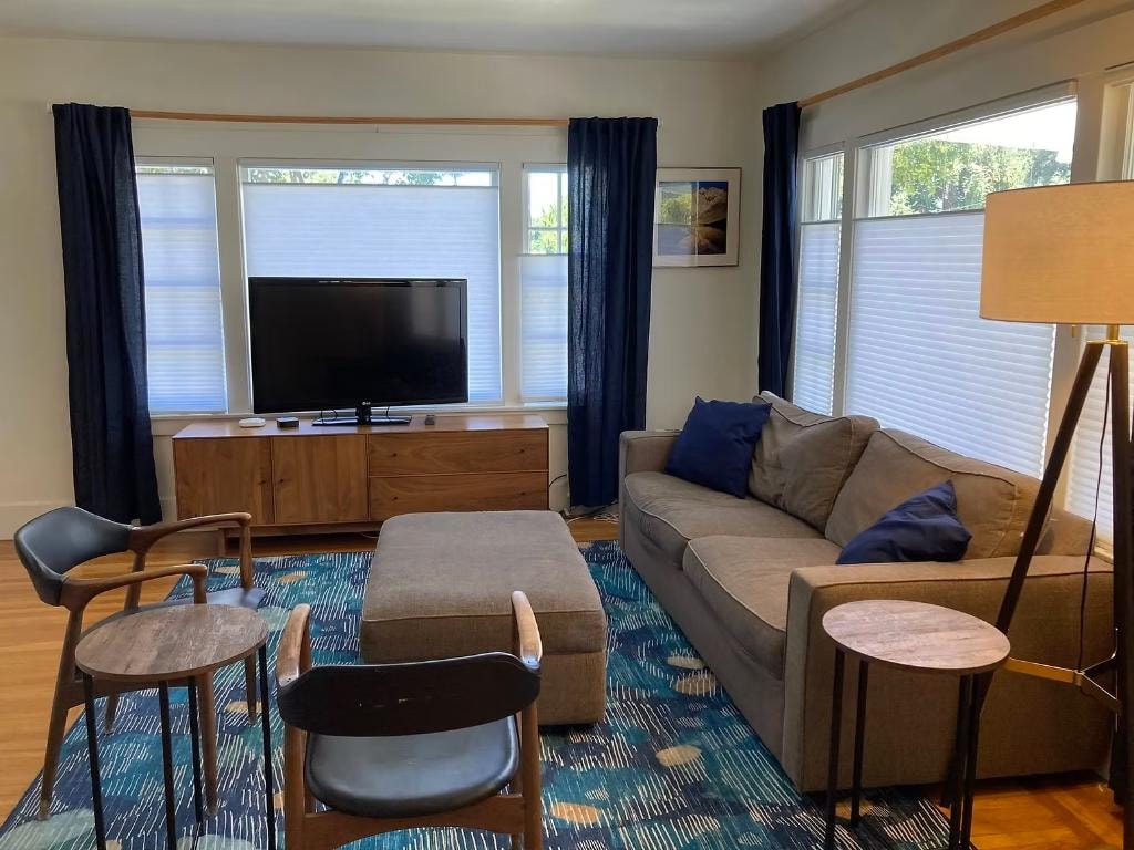Move-in living room organized and furnished — calm, functional space by Kiera Rain, Orinda CA
