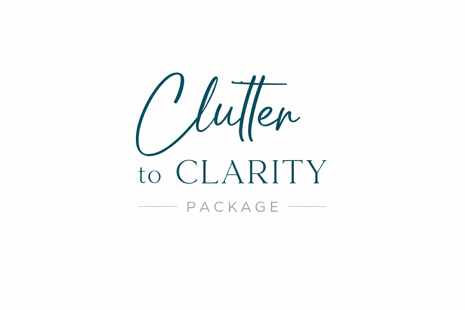 Clutter to Clarity package — Bay Area Professional Organizer
