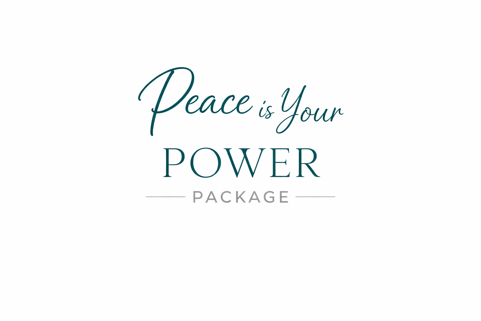 Peace Is Your Power package — Bay Area Professional Organizer